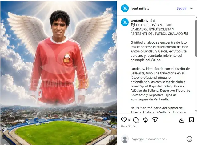 ¡LUTO EN EL FÚTBOL! Fallece destacado exjugador que triunfó en Sport Boys, Alianza Atlético y otros clubes