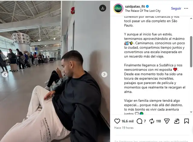 Said Palao y Alejandra Baigorria reaparecen juntos en África.
