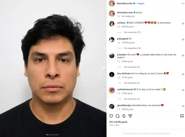 Curwen limita los comentarios en sus redes sociales.