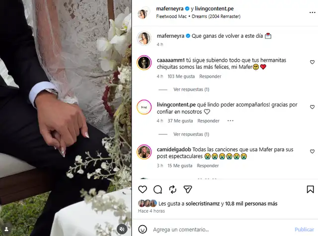 Mafer Neyra presume detalles de su boda y resta importancia tema de Hugo García.