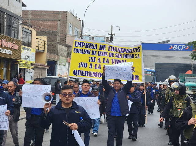 Paro de transportistas en San Juan de Lurigancho: convocatoria y rutas de la marcha hacia el Congreso.