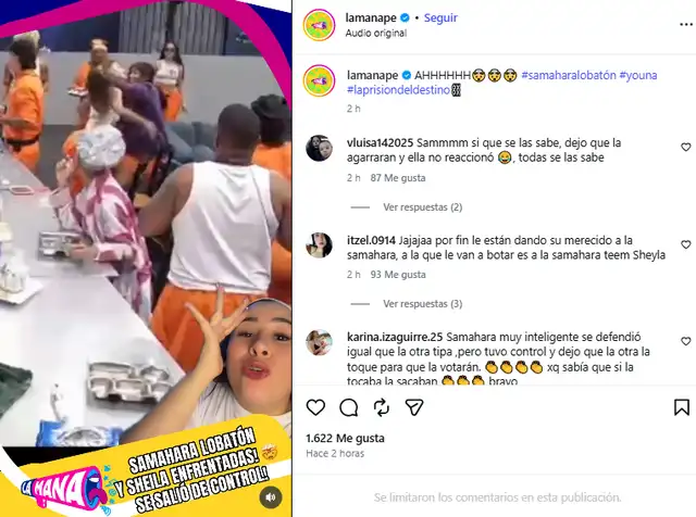 Agarran de los cabellos a Samahara Lobatón en reality.