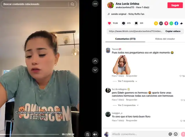 Ana Lucía Urbina se habría mandado contra Edwin Guerrero.