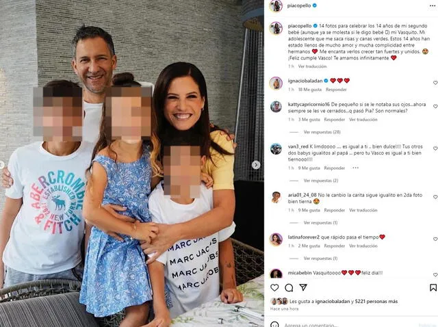 María Pía Copello comparte tiernas fotos familiares por el cumpleaños de su hijo.