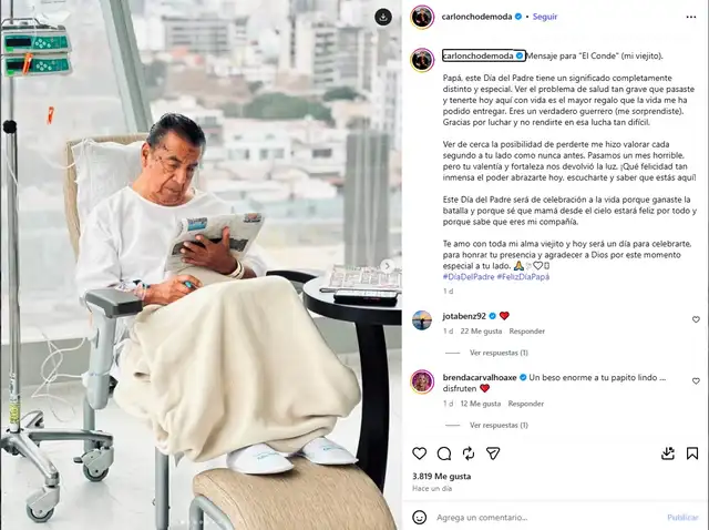 ¡DOLOROSA REVELACIÓN! 'Carloncho' rompe en llanto al REVELAR la dramática lucha por la vida de su padre: 