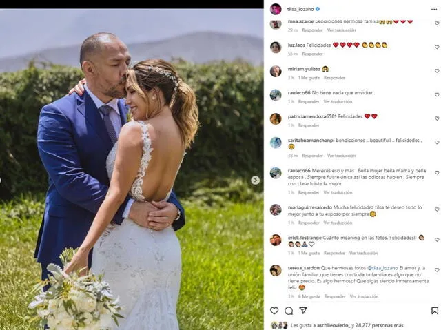 Tilsa Lozano y su esposo Jackson Mora   