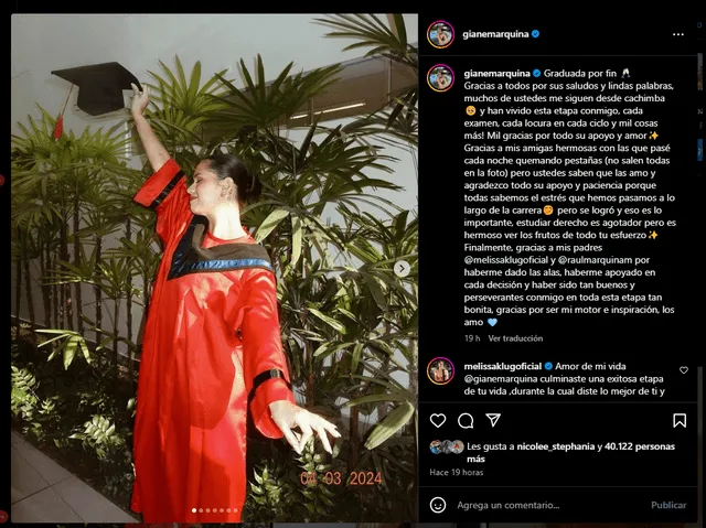 Gianella Marquina vía Instagram.