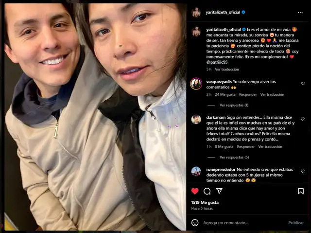 Yarita Lizeth en Instagram.