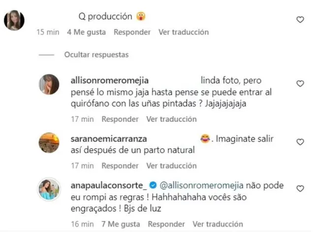 Usuarios en Instagram no dejaron pasar la producción de las fotos de Ana Paula Consorte con su hijo.