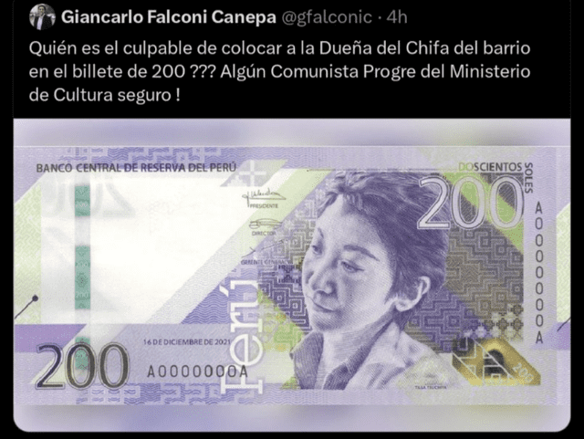 billete de S/200