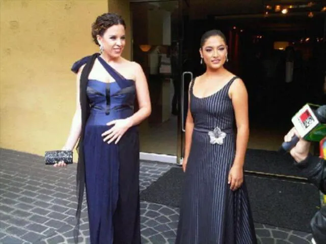 Magaly Solier y Claudia Llosa en los Premios Oscar.