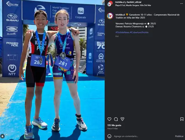 <strong> Patrick Mogrovejo hizo 100 metros nadando, recorrer 3 kilómetros en bicicleta y 1 kilómetro corriendo</strong>   