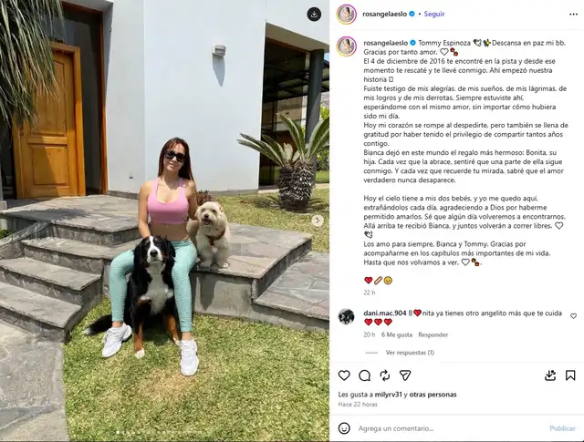 ¡CON EL CORAZÓN ROTO! Rosangela Espinoza conmueve con DESGARRADOR mensaje tras terrible pérdida: ¡CON EL CORAZÓN ROTO! Rosangela Espinoza conmueve con DESGARRADOR mensaje tras terrible pérdida: