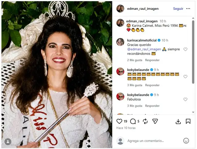 ¡IMPACTANTE RECUERDO! La actriz de ‘Al Fondo Hay Sitio’ que fue Miss Perú reaparece con su corona y emociona a todos ¡IMPACTANTE RECUERDO! La actriz de ‘Al Fondo Hay Sitio’ que fue Miss Perú reaparece con su corona y emociona a todos