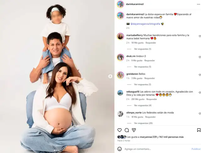 Novio de Darinka Ramírez protagoniza emotiva sesión de fotos con ella y la hija de Jefferson Farfán.