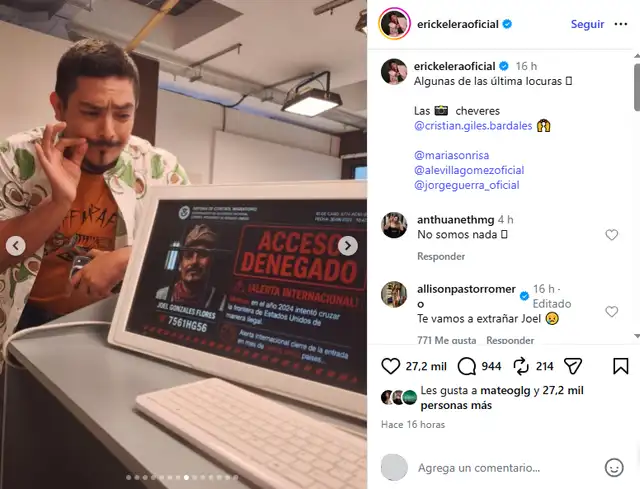 Erick Elera genera reacciones con publicación de Al fondo hay Sitio.