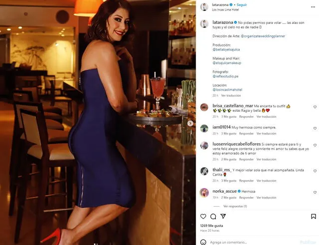 Karla Tarazona comparte nueva publicación y deja mensaje de reflexión.