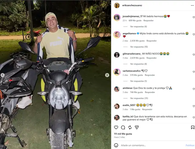 El último desgarrador mensaje de Erick Sánchez El último desgarrador mensaje de Erick Sánchez