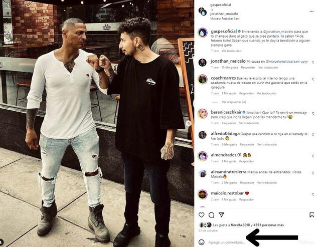 Jonathan MaIcelo silenció los comentarios de sus primeras publicaciones en Instagram.