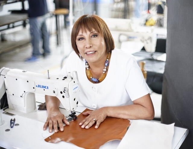 Marina Bustamante, fundadora de la marca Renzo Costa.   