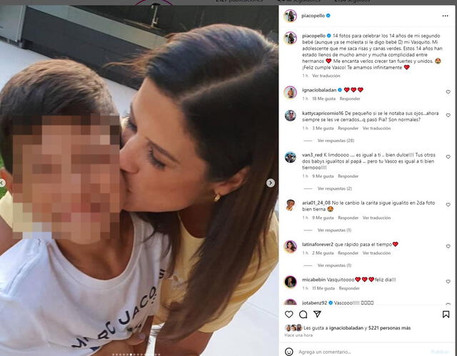 María Pía Copello comparte tiernas fotos por el cumpleaños de su hijo.