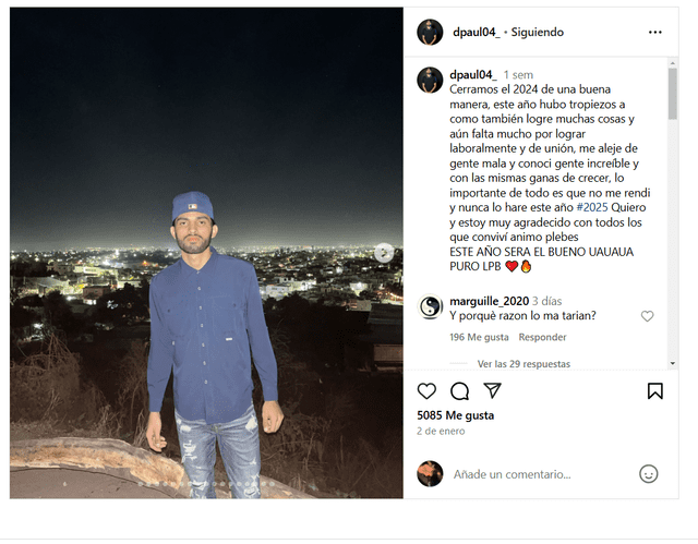 La última publicación de Agustín Paul.