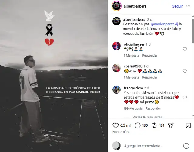 DJ Marlon Pérez perdió la vida en terremotos de Venezuela.