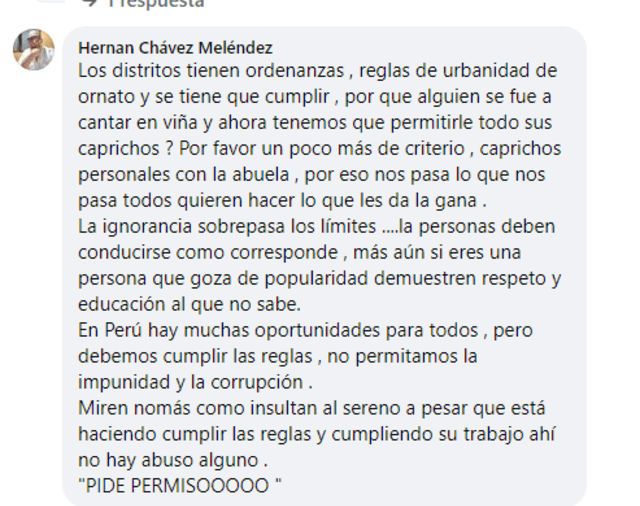 Milena Warthon repartió volantes y fue expulsada del Parque Kennedy.