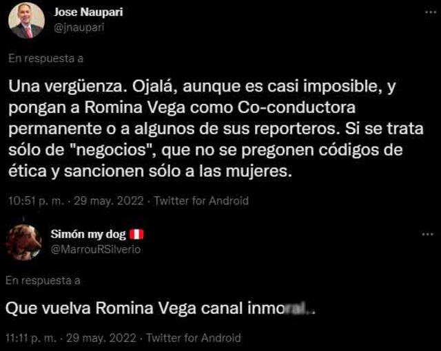 Reacción de hinchas por regreso de Óscar del Portal. / FUENTE: Twitter.   