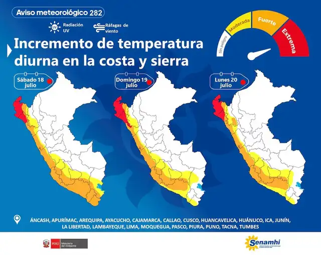 Aviso Meteorológico 282. Aviso Meteorológico 282.