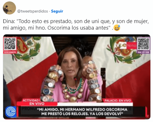 Memes de la presidenta de la República, Dina Boluarte. Foto: X   