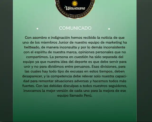 Crédito: Cuenta oficial de Twitter.    