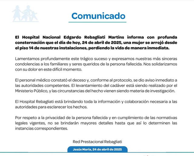 EsSalud se pronuncia mediante comunicado