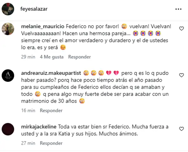 Seguidores del periodista Federicos quedan sorprendidos tras confirmar fin de su relación con Katia.
