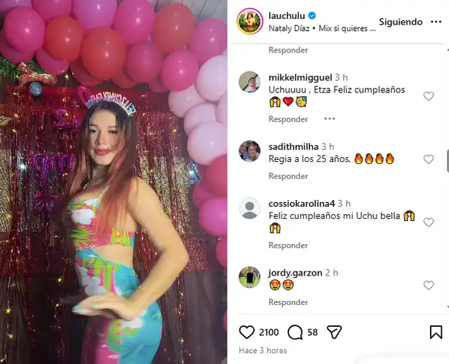 La Uchulú sorprendió al revelar que cumplió 25 años de edad. Foto: Instagram. La Uchulú sorprendió al revelar que cumplió 25 años de edad. Foto: Instagram.