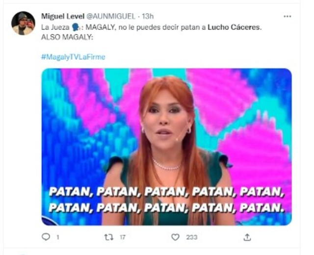 Magaly Medina respondió a Lucho Cáceres.   