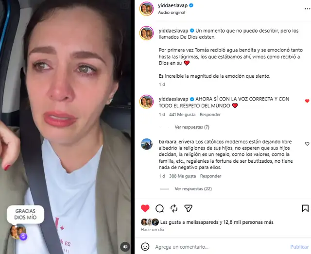 Yiddá Eslava se quiebra al contar que su hijo decidió bautizarse. Yiddá Eslava se quiebra al contar que su hijo decidió bautizarse.
