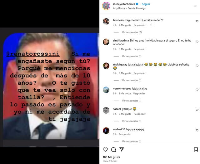 Shirley Cherres respondió a Renato Rossini por confesiones en El Valor de la Verdad. Shirley Cherres respondió a Renato Rossini por confesiones en El Valor de la Verdad.