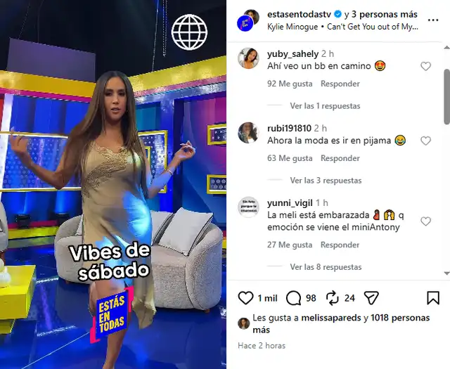Usuarios especulan sobre que Melissa Paredes estaría en la dulce espera.