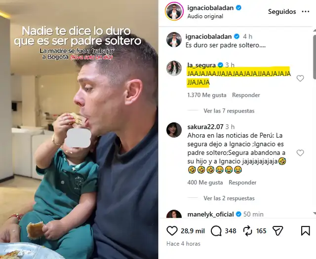 Ignacio Baladán genera risas con su publicación.