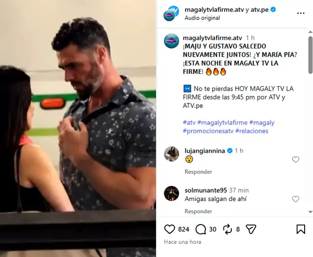 Maju Mantilla y Gustavo Salcedo nuevamente juntos.