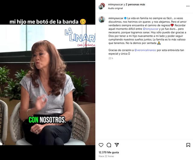 Mimy Succar se mostró bastante afectada tras hacerse pública distanciamiento con su hijo, Tony Succar. Mimy Succar se mostró bastante afectada tras hacerse pública distanciamiento con su hijo, Tony Succar.