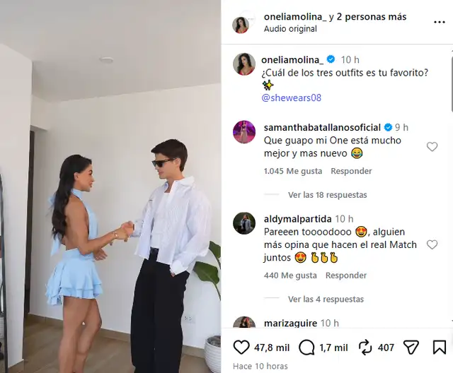 Onelia Molina y Kevin Díaz sorprenden al grabar tierno video.