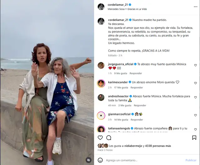 Mónica Sánchez sufre devastadora pérdida en horas de la mañana y se despide con desgarrador mensaje