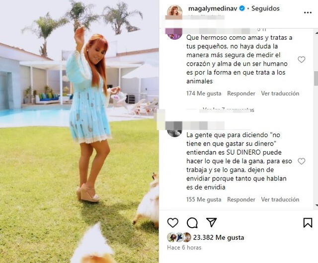 Magaly Medina celebra orgullosa los cumpleaños de sus perritos.