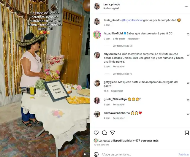 Tania Pinedo, novia de Lis Padilla. Tania Pinedo, novia de Lis Padilla.