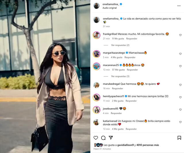 Onelia Molina deja atrás polémica con Mario Irivarren.   