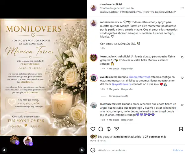 Mónica Torres sufre devastadora pérdida de dos miembros de su familia en una semana Mónica Torres sufre devastadora pérdida de dos miembros de su familia en una semana
