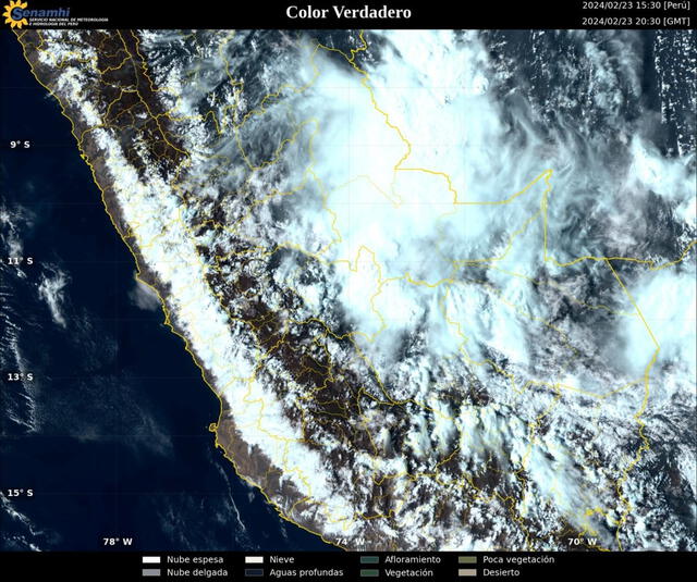 Nubosidad en Lima, Ica y Áncash (FUENTE: Senamhi)   
