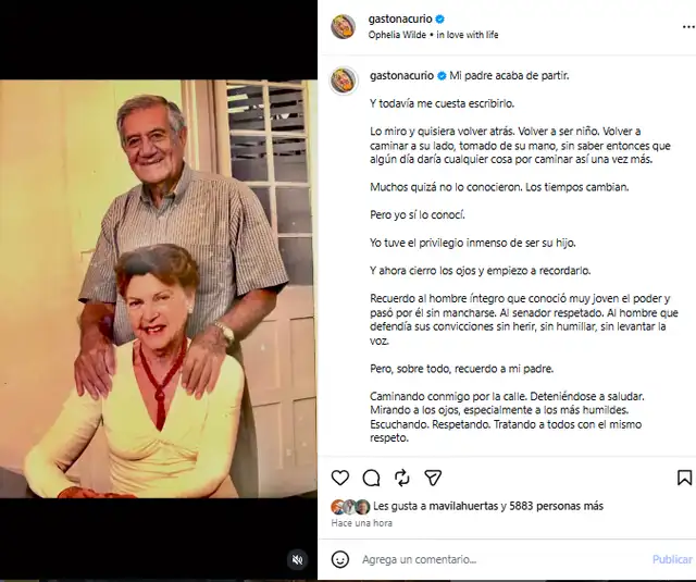 Gastón Acurio sufre la DEVASTADORA muerte de su padre y se despide con DESGARRADOR mensaje: Gastón Acurio sufre la DEVASTADORA muerte de su padre y se despide con DESGARRADOR mensaje: